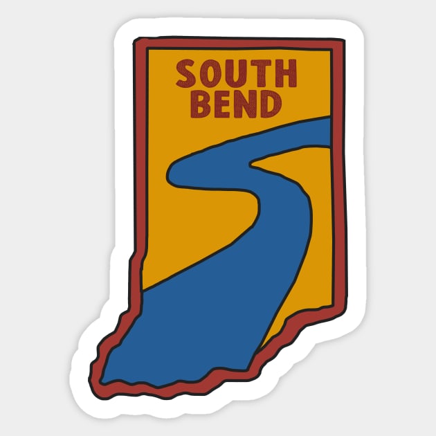 South Bend Decal Sticker by zsonn